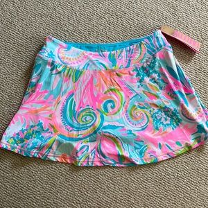 Lilly Pulitzer Luxletic tennis skirt, new with tags. 13” long, built in shorts